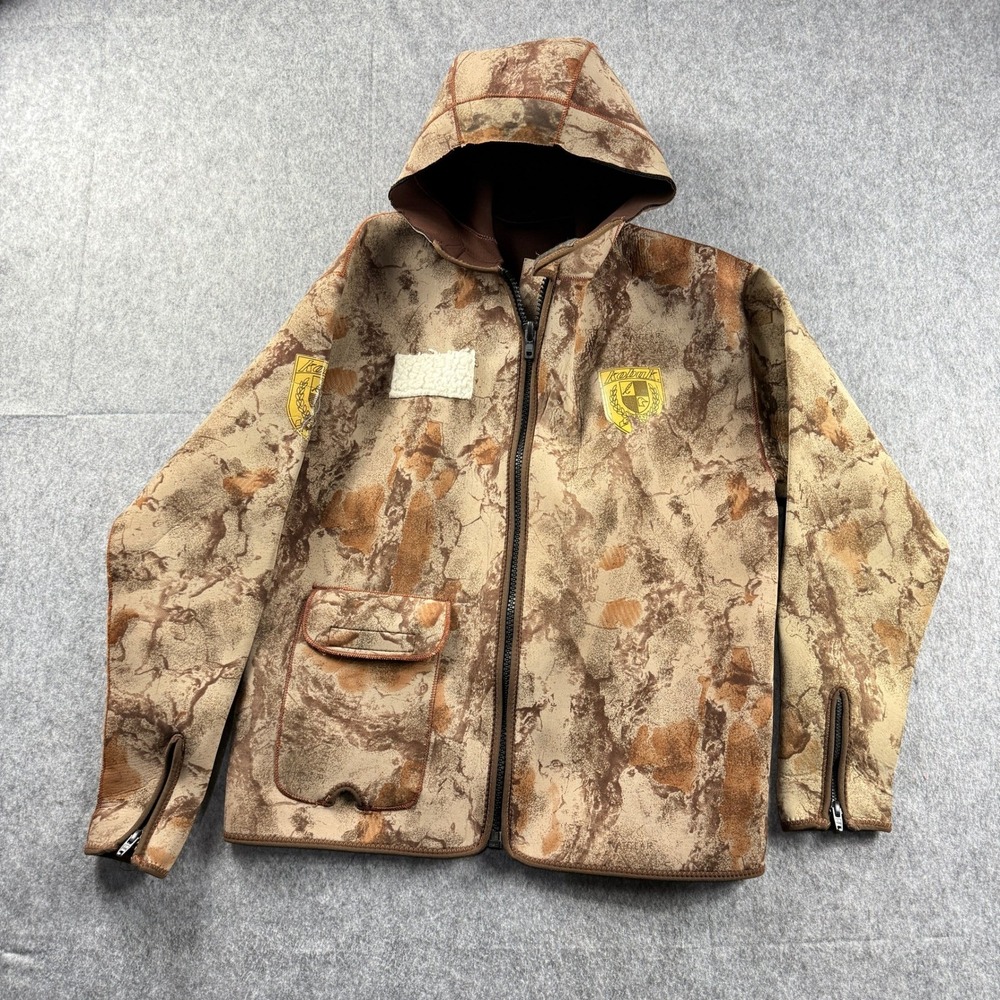 Kobuk Mens Large Neoprene Hunting Fishing Wading Jacket Mossy Oak Defect